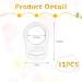 Vicloon Silicone Baby Dummy Pacifier Holder Clip Adapter - 12Pcs Transparent White - Buy Online on GoSupps.com