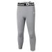 Dizoboee Boys Compression Pants Leggings Tights for Sports Youth Kids Athletic Basketball Base Layer 3/4 Length-grey Large
