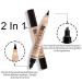 Timipoo 2 in 1 Waterproof Eyebrow & Eyeliner Pencil - Dark Brown | Micro Fork Tip Applicator for Natural, Long-Lasting Makeup - Buy Online on GoSupps.com