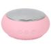 Facial Cleansing Brush Soft Silicone 5 Times Heating Energy Waterproof Electric Facial Cleanser to Absorb Nutrients (Pink)