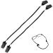 Eriction 2 pieces outdoor hat scarf wind clip lanyard rope cord for camping hiking travel climbing equipment clothing hat bag tools