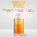 Aura Vitamin Hydrolyzed Collagen with Vitamin C Capsules 500mg Great Energy | Skin Hair and Nail Support | Hyaluronic Acid Pills - 60ct (2) - Buy Online on GoSupps.com