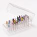 lmoikesz 30 Holes Nail Art Drill Storage Box Bit Holder Cover Tool Plastic Dustproof Case Manicure Accessories Organizer White - Buy Online on GoSupps.com