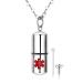 Large Medical Alert Necklace Womens Mens Stainless Steel Medical Identification Alert Pendant Necklace Large Style 2