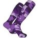 Violet Camo Compression Socks for Women & Men | 15-20 mmHg Circulation Support for Running & Cycling - Buy Online on GoSupps.com