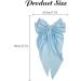 Big Bow Hair Clips Large Bowknot Hairpin French Hair Clips with Long Silky Satin Ribbon Solid Color Hair Barrettes Accessories for Women Girls (Blue) - Buy Online on GoSupps.com