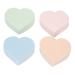 4 pieces of make-up sponge soft heart shape wet dry use powder blender foundation blender sponge women make-up wedge foundation sponge blender for make-up tools accessories