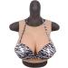 Fhuili Crossdressers Silicone Breasts - Natural Round Collar Design G Cup Fake Breasts for Transvestite Cosplay - Buy Online on GoSupps.com