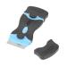 Entatial razor Suchaber ergonomic handle metal plastic blades 2 in 1 scraper tool 2 piece of protective cover for car (black+blue)