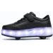 CHUSKSWARE YOURS GIFTS Adjustable Roll Shoes 4-in-1 Skateboard Shoes for Youth | Black & White (EU 32-39) - Buy Online on GoSupps.com
