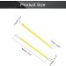 Utoolmart Makeup Disposable Lip Plastic Cement Brush Wands Applicator Lip Gloss Tools Lipstick Applicator Wands Yellow 50pcs - Buy Online on GoSupps.com