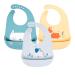 Yingjee 3 Pack Baby Libchchen Waterproof Silicone Libs for Babies and Aked Children Unisex Super soft high -quality and light feed pocket travel bar with safety lock Color 2