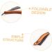 Beavorty 4pcs Folding Razor Set - Men's Straight Razors with Wooden Handles | Premium Manual Shaver & Knife Holder | Stainless Steel Blades for a Close Shave - Buy Online on GoSupps.com