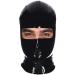 Unisex Latex Mask With Eyes And Face Opening Hood Black 0.6mm Black 0.6mm