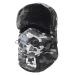 Trooper Trapper Hat,Winter Ski Hat with Winter Ear Flap and Ski Windproof Mask Gray