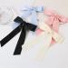 xbiez Long Ribbon Bowknot Hair Clip Ins Style Hairpin Girl Hair Barrettes Side Hair Bows Female Ponytail Holder Hair Accessory Black - Buy Online on GoSupps.com
