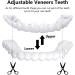 Fluktrix Temporary Dentures - Cosmetic Upper & Lower Lightening Artificial Teeth for a Confident Smile - 2 Pairs - Buy Online on GoSupps.com