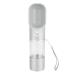 Edoxus water bottle for dogs drinking bottle Multifunctional dog drinking bottle for on the go large small dog cat cat outdoor hiking (gray) gray with button