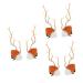 Beaupretty 3 Pairs Christmas Glow Barrette Christmas Hair Pins Branch Hairpin Xmas Hair Clips Antlers Antler Hair Clips Photography Hair Clips Deer Hair Pin Christmas Socks Resin Elk