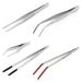 Terra Exotica feeding tweezers - tweezers made of stainless steel with internal teeth (spring steel tweezers 11 cm) Spring steel tweezers 11 cm