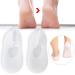 Silicone Socks for Foot Care - Moisturizing & Cracked Protection | Preventative Tool (L-White) - Buy Online on GoSupps.com