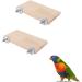 winmiya 2 PCS Bird Platform Bird Cage Accessories Pet Platform Climbing Platform Rat Cage Accessories Wooden Stand Rest Place for Small Animals - Buy Online on GoSupps.com