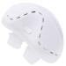 Smart Adjustable Snoring Stopper Reusable Electric Nasal Dilators Electric Silicone Anti Snore Device Double Eddy Current Fan Designs for Deeply Sleep Effective So(Size:60 x 25.2 x 39mm Color:White) 60 x 25.2 x 39mm White