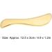Verdant Touch Shabbrett Brass Gua Sha Tool - 180mm Massage Device for Body & Neck Pain Relief - Buy Online on GoSupps.com