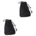 FOMIYES 2 pcs Dryer Nylon Diffuser Home Lightweight Cover Bag Shield Supplies Wind for Hairdressing Hair 13.2*10.3cmx2pcs Blackx2pcs
