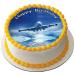 AEROPLANE JET 7.5 PREMIUM Edible ICING Cake Topper AIRLINER AIRPLANE D1