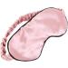 Zeiwohndc Double Sided Imitation Silk Satin Sleep Eye Mask - Women's Solid Color Anti-Aging Skin Care Blindfold with Elastic Band - Buy Online on GoSupps.com