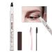 Liquid Eyebrow Pen Brow Pencil Micro-Fork 4 Tips Waterproof long-lasting Natural Eye Brows Makeup (Chestnut/Dark Brown) 01 Chestnut(Dark Brown)