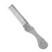 Buy Foldable Zinc Alloy Hair Comb - Anti-Static Portable & Multifunctional for Hair & Beard (Silver) - International Shipping Available - Buy Online on GoSupps.com
