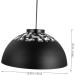 Angoily 1pc Unique Iron Ceiling Room Craft Retro Vintage Lamp Style Creative Light Pendant Indoor Black 35x20cm - Buy Online on GoSupps.com
