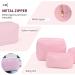 Kaymey XL Nylon Travel Cosmetic Bag Makeup Pouch Case - Pink - Buy Online on GoSupps.com