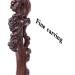 Wooden Cane Solid Walking Stick Cane Adjustable Crutches Wooden Carved Crutch Exquisite Carving Cane As Gifts Walking Sticks Fashionable Sturdy Stable for Men And Women Walking Sticks for Elderly Sen - Buy Online on GoSupps.com
