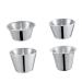 MAGICLULU 4pcs Stainless Steel Sauce Cup Salad Dressing Cruet Reusable Sauce Cups Stainless Steel Container Small Condiment Cups Stainless Steel Sauce Jug Sauce Bowl Pot Tomato Measuring Cup