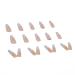 MISUD French Press on Coffin Fake Nails | Long Ballerina False Nails 24Pcs | Matte Rhinestone Acrylic Nails for Women and Girls - Buy Online on GoSupps.com