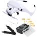 YORKING Head Mount Magnifying Glasses with 2 Led Light 1X to 3.5X Zoom Handsfree Reading Magnifier Glasses with 5 Detachable Lenses for Repairing Crafts Jewelry Reading Aid - Buy Online on GoSupps.com