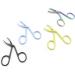 Yutoner 6-Piece Scissors-Shaped Slanted Tip Eyebrow Tweezers Set - Stainless Steel Handle, Multicolor - Brow Hair Remover - Buy Online on GoSupps.com