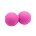Fomiyes massage roller physical ball yoga ball peanut ballball double lacrosse-ball acupressure roll massage ball gym footmowing device deep peanut ball scroll wheel massage globe medium rosy