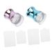 DOITOOL 4 Sets Nail Stamp Sheer Gel Nail Polish Nail Art Stamping Kit Nail Scraping Tool Diy Nail Art Manicure Scrapers Manicure Accessories Stamping Tools Beauty Products Large Silica Gel