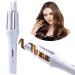 Automatic Hair Curler Rotating Curling Iron 1 inch with 4 Temperatures Automatic Curling Iron Wand for Women Dual Voltage Fast Heating Hair Curlers for Long/Middle/Short All Hair (1 INCH Blue)