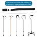 Enzyluxe 2 Pcs Walking Stick Wrist Strap Black Walking Stick Strap Wrist Loop for Walking Stick Accessories Nylon Walking Stick Holder Wrist Strap - Buy Online on GoSupps.com