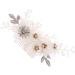 MAGICLULU Hair Side Combs Bridal Headpiece Metal Hair Barrettes Wedding Headwear Pearl Hair Comb Hair Combs Barrette Hair Accessories Tiara Wedding Hair Comb Gauze Dress Bride - Buy Online on GoSupps.com