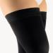 BORT AktiVen Extra CCL2 AG Thigh Highs - Short Open Toe with Nubbed Adhesive Band 4 in Black | Compression Stockings for Optimal Comfort - Buy Online on GoSupps.com