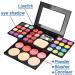 39 Color Bright Eyeshadow Palette with Lip Gloss, Blush & Brushes Set | Highly Pigmented Makeup Kit - Buy Online on GoSupps.com