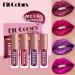 AKARY Glitter Metal Lip Gloss Set 4 Color Valentine s Day Shimmer Lipstick | Waterproof Long-Lasting Makeup Kit - Buy Online on GoSupps.com