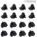 JASVERLIN Matte Black Small Hair Clips - 50pcs Mini Claw Clips for Fine Thin Hair Styling - Non-Slip Strong Grip Accessories for Women and Girls - Buy Online on GoSupps.com