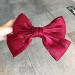 Large Red Satin Hair Bow Barrette for Women and Girls - Handmade French Style Clip for Thick Hair - Buy Online on GoSupps.com